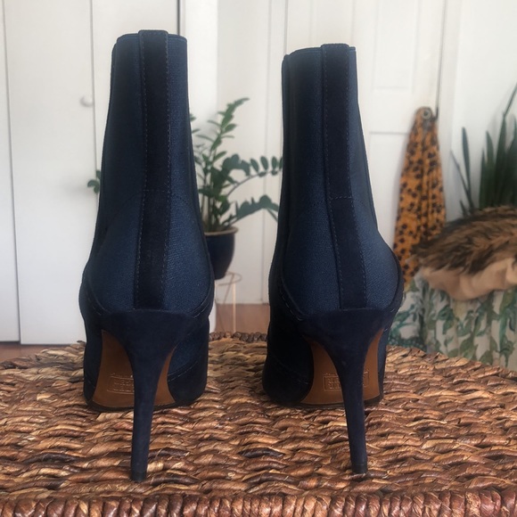 Walter Steiger navy blue suede booties - Picture 5 of 10